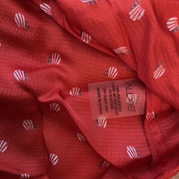 ALEXIE XS orange red blouse new - Picture 3 of 4